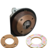 Corcho para motor industrial de clutch con lámina instalado en el sistema de freno de una máquina de coser industrial.
