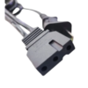 Cable de motor Dinami para máquina de coser industrial visto desde otro ángulo, repuesto eléctrico diseñado para garantizar una conexión segura y un funcionamiento confiable del motor.