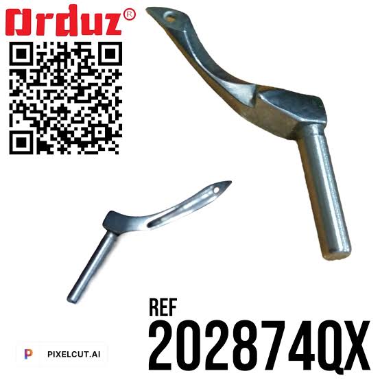 Looper Superior Mauser 257259-16F para fileteadora industrial de alta precisión, repuesto resistente para máquinas de coser industriales.