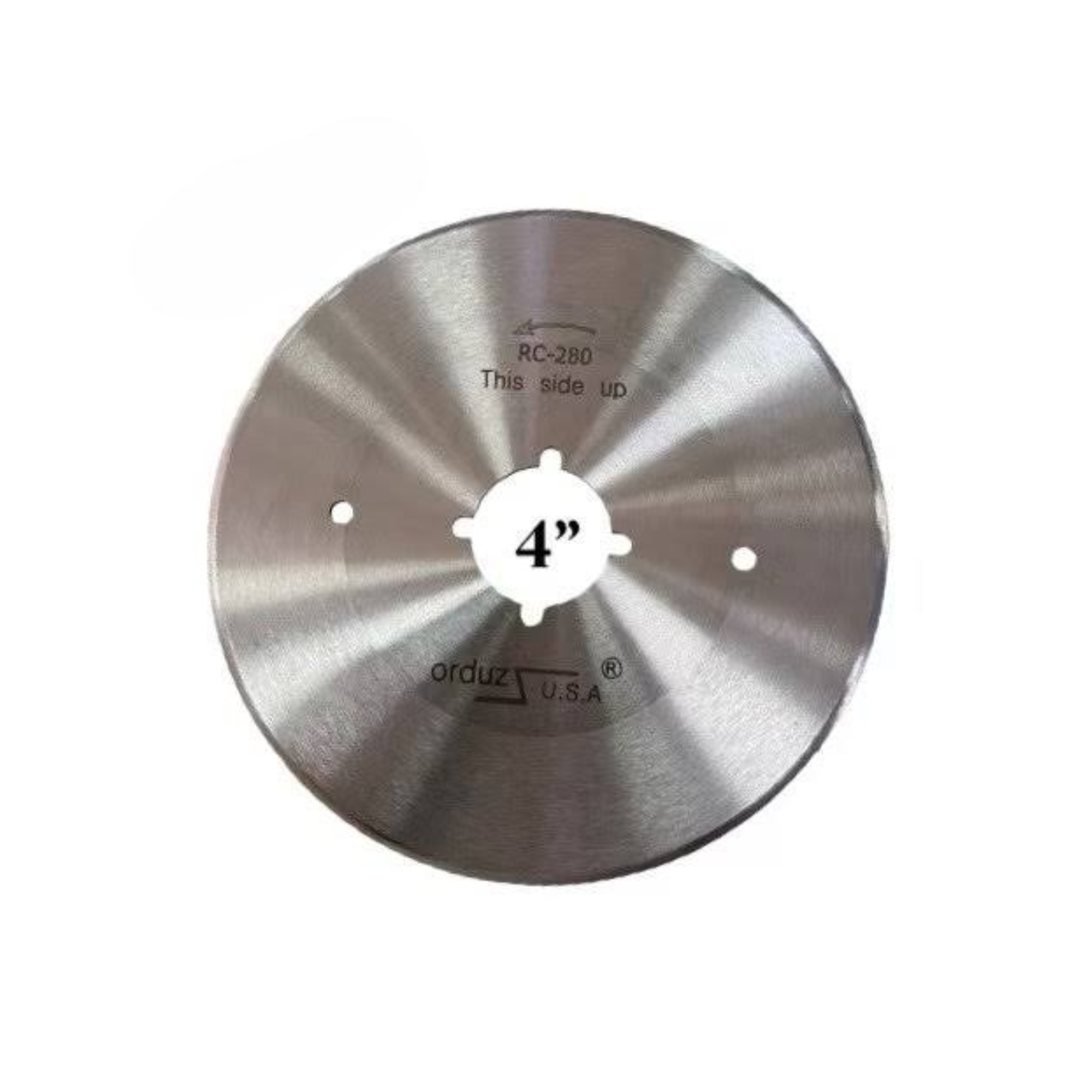 Cuchilla Circular de 4 Pulgadas RC-280 para Cortadora de Tela Industrial de alta precisión y larga duración.