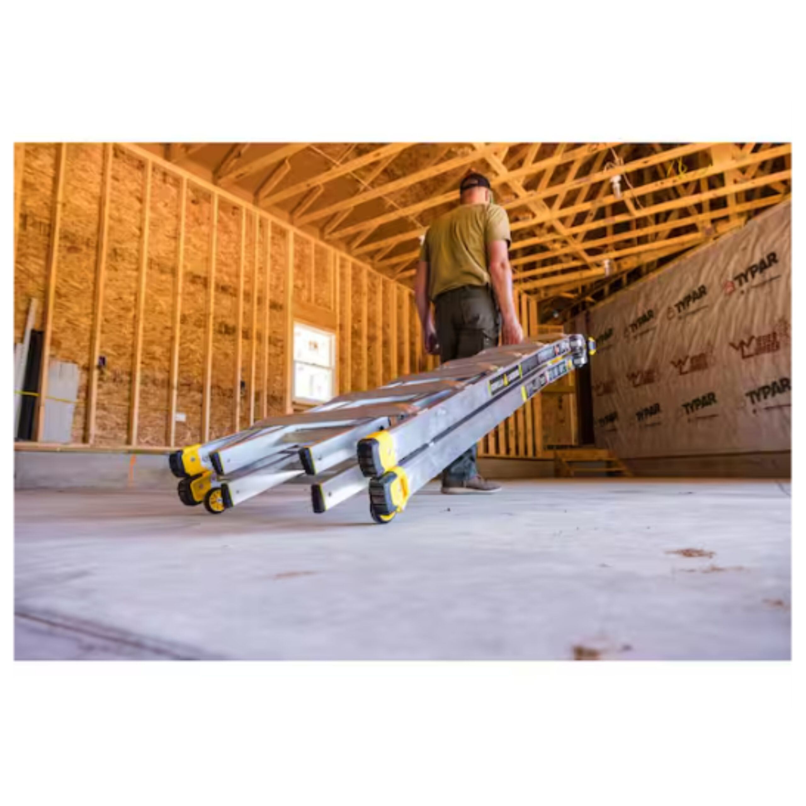 Alquiler de escalera Gorilla de 26 pies en Miami, multiposición de aluminio con capacidad de 300 lb