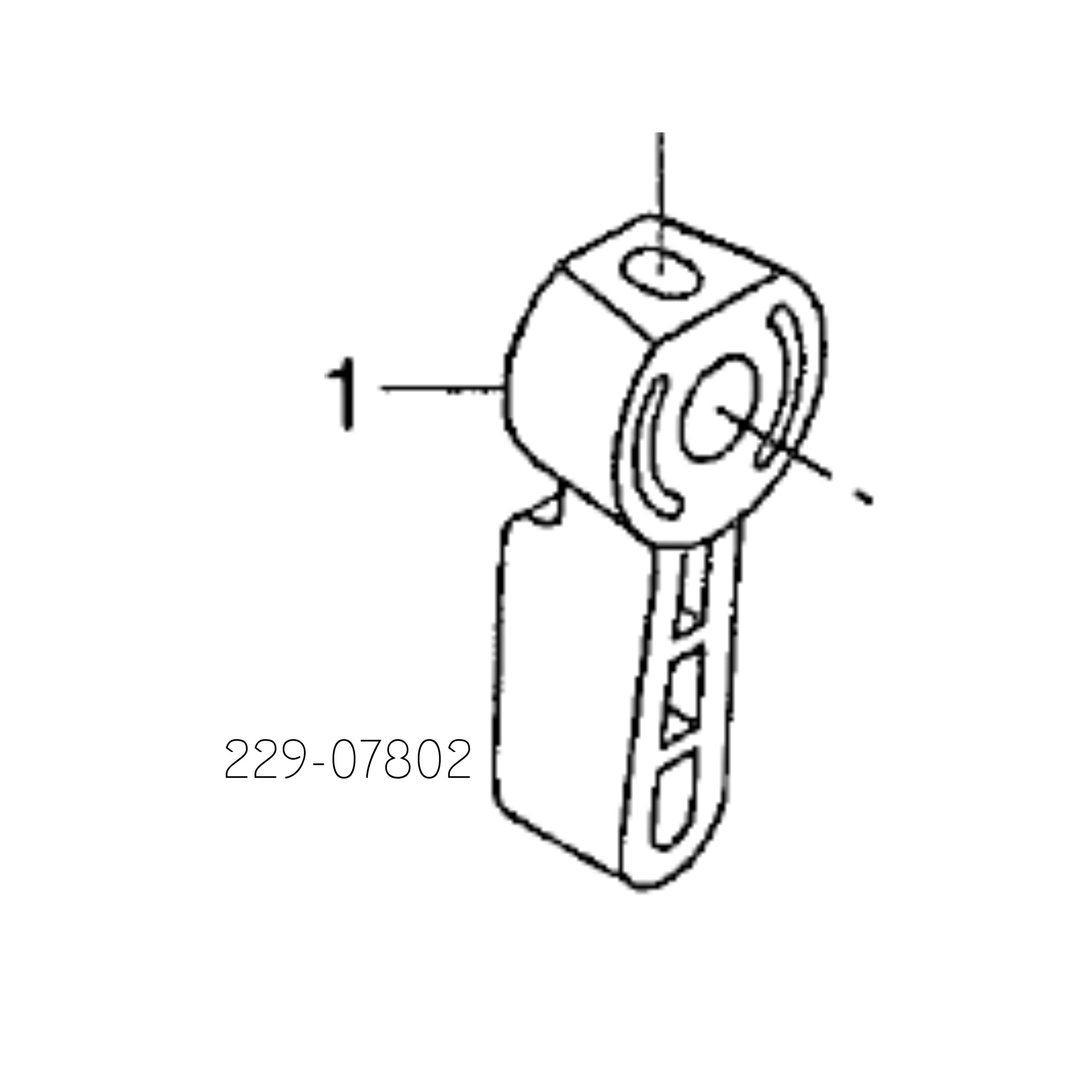 Repuesto palanca prensatela 229-07802 HAND LIFTER para máquina de coser industrial.