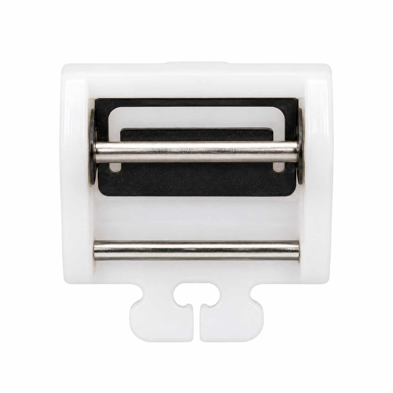 Base para cierre invisible FM TH-17P30, accesorio para máquina de coser de color blanco con componentes metálicos, ideal para instalar cremalleras invisibles.