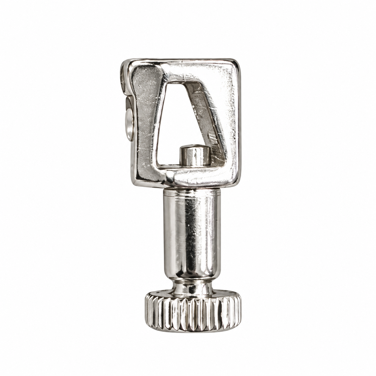 Sujetador de aguja Brother 701 REF ZT4, repuesto metálico para máquina de coser, con tornillo de ajuste y fondo blanco.